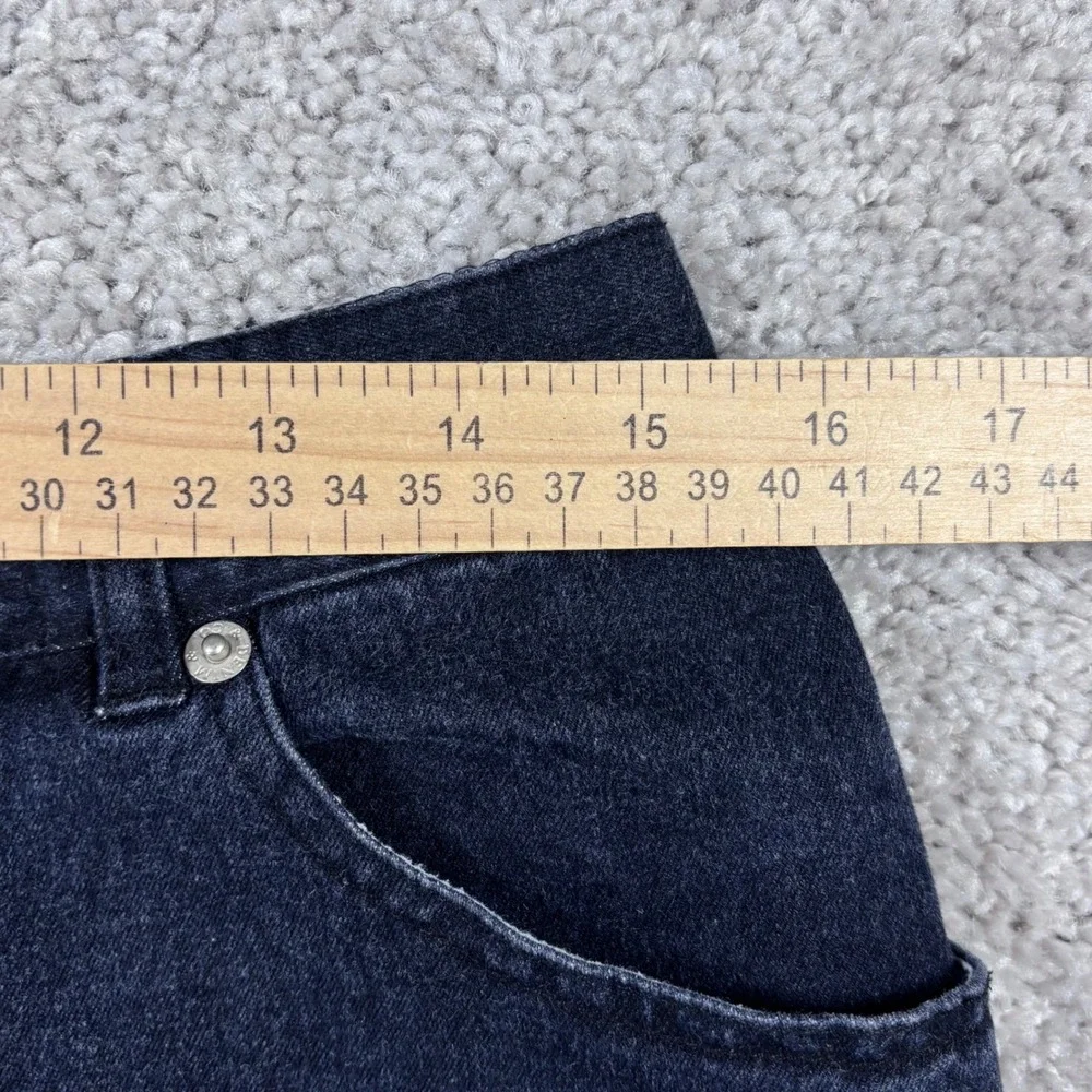 Denim & Co Crosstretch Dark Wash Indigo Denim Skirt Womens 16 High Rise 5 Pocket